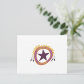 Carte postale Drapeau de la tribu Wampanoag (Debout devant)