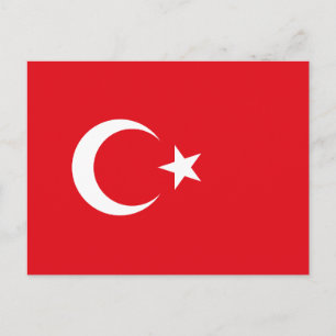 Carte Postale Drapeau de la Turquie