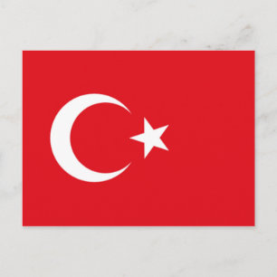 Carte Postale Drapeau de la Turquie