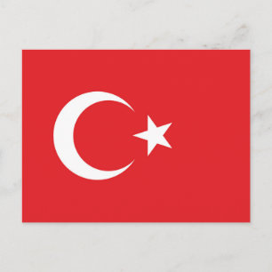 Carte Postale Drapeau de la Turquie