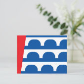 Carte Postale Drapeau de la ville de Des Moines (Debout devant)