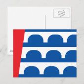 Carte Postale Drapeau de la ville de Des Moines (Devant / Derrière)