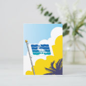 Carte Postale Drapeau de la ville de Saint-Pétersbourg (Debout devant)