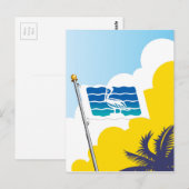 Carte Postale Drapeau de la ville de Saint-Pétersbourg (Devant / Derrière)