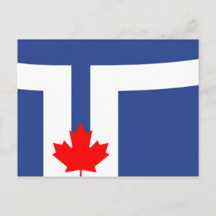 Carte Postale Drapeau de la ville de Toronto (Canada)