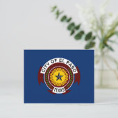 Carte Postale Drapeau de la ville d'El Paso (Texas) (Debout devant)