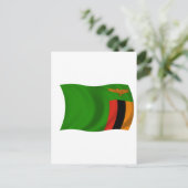 Carte Postale Drapeau de la Zambie (Debout devant)