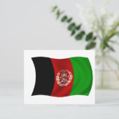 Carte Postale Drapeau de l'Afghanistan (Debout devant)
