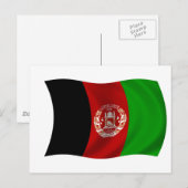 Carte Postale Drapeau de l'Afghanistan (Devant / Derrière)