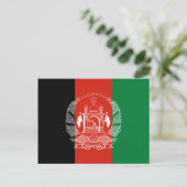Carte Postale Drapeau de l'Afghanistan (Debout devant)