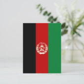 Carte Postale Drapeau de l'Afghanistan (Debout devant)