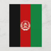Carte Postale Drapeau de l'Afghanistan (Devant)