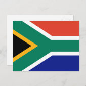 Carte Postale Drapeau de l'Afrique du Sud (Devant / Derrière)