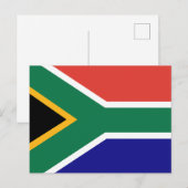 Carte Postale Drapeau de l'Afrique du Sud (Devant / Derrière)