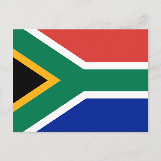 Carte Postale Drapeau de l'Afrique du Sud (Devant)