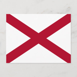 Carte Postale Drapeau de l'Alabama