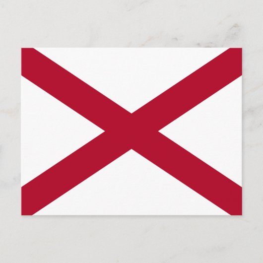 Carte Postale Drapeau de l'Alabama (Devant)