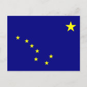 Carte Postale Drapeau de l'Alaska (Devant)