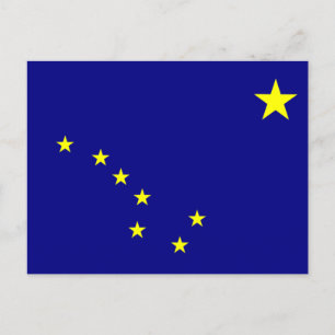 Carte Postale Drapeau de l'Alaska