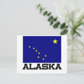 Carte Postale Drapeau de l'Alaska (Debout devant)