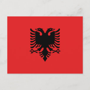 Carte Postale Drapeau de l'Albanie