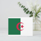 Carte Postale Drapeau de l'Algérie (Debout devant)