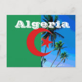 Carte Postale Drapeau de l'Algérie (Devant)