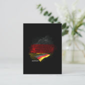 Carte Postale Drapeau de l'Allemagne (Debout devant)
