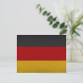 Carte Postale Drapeau de l'Allemagne (Debout devant)