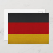 Carte Postale Drapeau de l'Allemagne (Devant / Derrière)