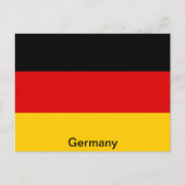Carte Postale Drapeau de l'Allemagne (Devant)