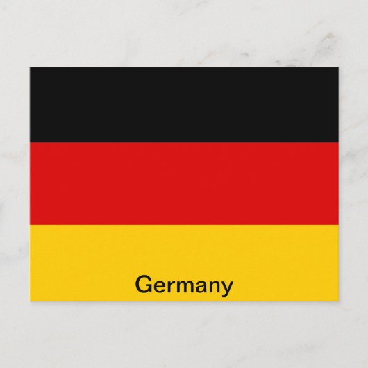 Carte Postale Drapeau de l'Allemagne (Devant)
