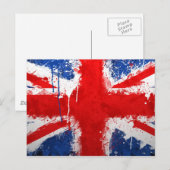 Carte Postale Drapeau de l'Angleterre cool (Devant / Derrière)