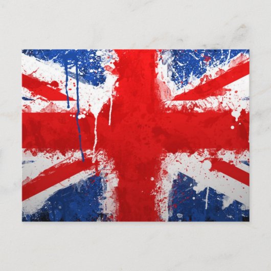 Carte Postale Drapeau de l'Angleterre cool (Devant)