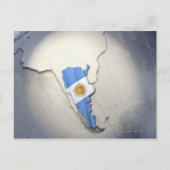 Carte Postale Drapeau de l'Argentine (Devant)