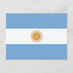 Carte Postale Drapeau de l'Argentine