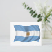 Carte Postale Drapeau de l'Argentine (Debout devant)