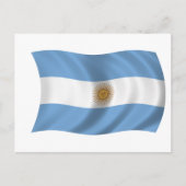 Carte Postale Drapeau de l'Argentine (Devant)