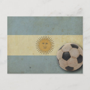 Carte Postale Drapeau de l'Argentine vintage