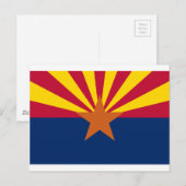 Carte Postale Drapeau de l'Arizona (Devant / Derrière)