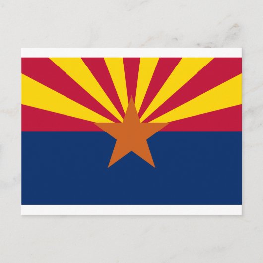 Carte Postale Drapeau de l'Arizona (Devant)