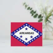 Carte Postale Drapeau de l'Arkansas (Debout devant)