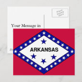 Carte Postale Drapeau de l'Arkansas (Devant / Derrière)