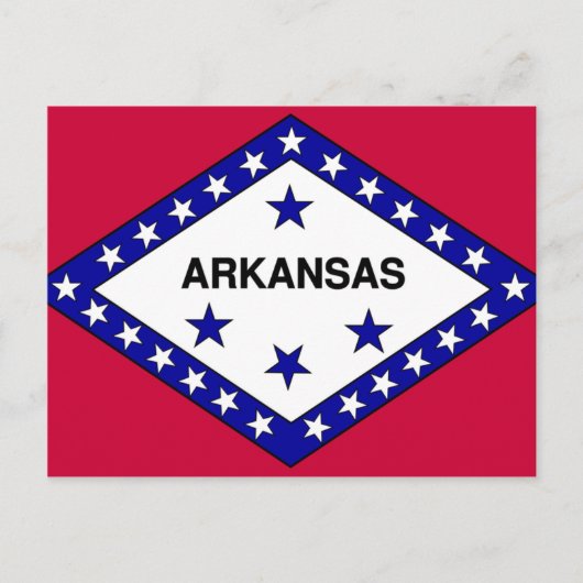 Carte Postale Drapeau de l'Arkansas (Devant)