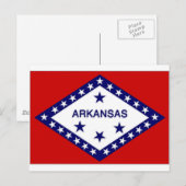 Carte Postale Drapeau de l'Arkansas (Devant / Derrière)
