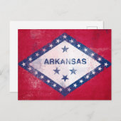 Carte Postale Drapeau de l'Arkansas (Devant / Derrière)