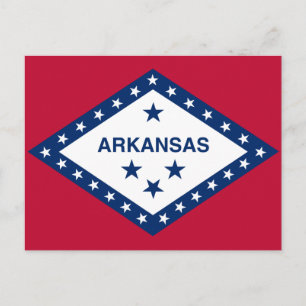 Carte Postale Drapeau de l'Arkansas