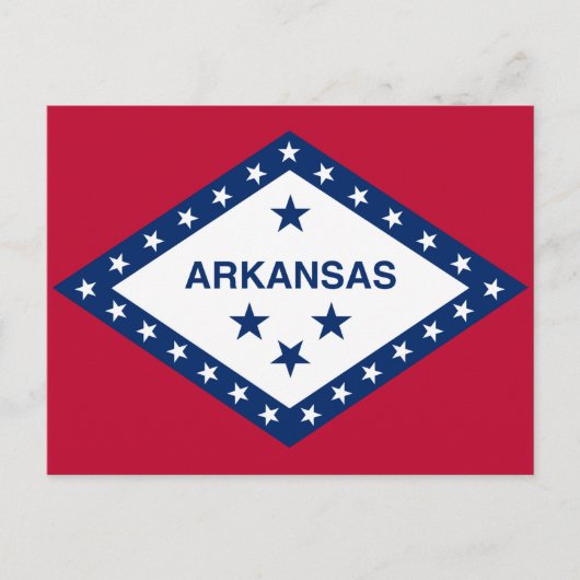 Carte Postale Drapeau de l'Arkansas (Devant)