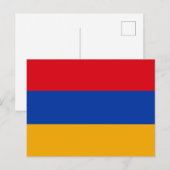 Carte Postale Drapeau de l'Arménie (Devant / Derrière)