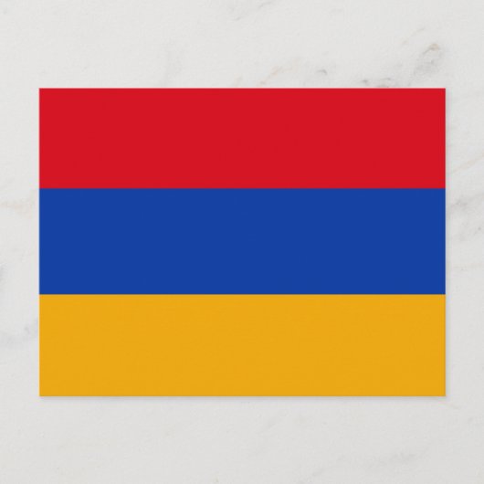 Carte Postale Drapeau de l'Arménie (Devant)
